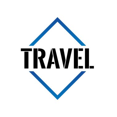 Seyahat üçgeni veya piramit çizgisi resim vektör simgesi