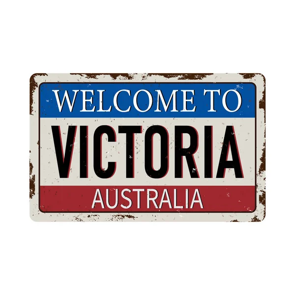 Добро пожаловать в австралийскую Викторию! — стоковый вектор