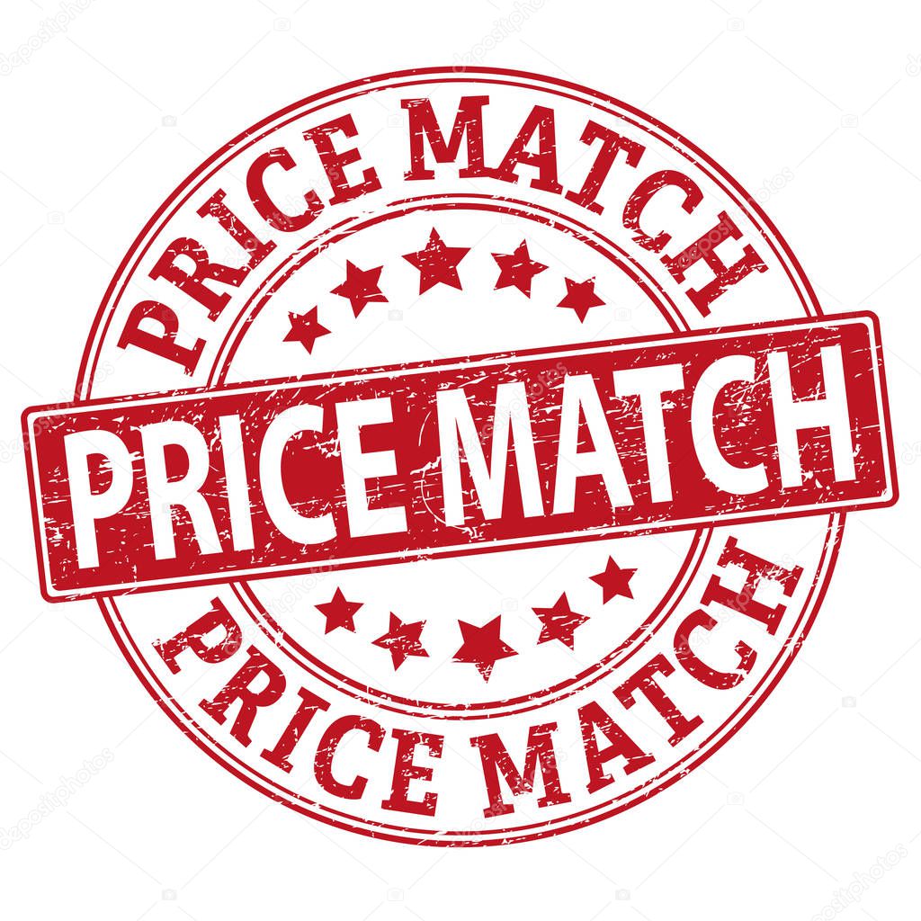 Price match guarantee business stamp vector eps illustration isolated