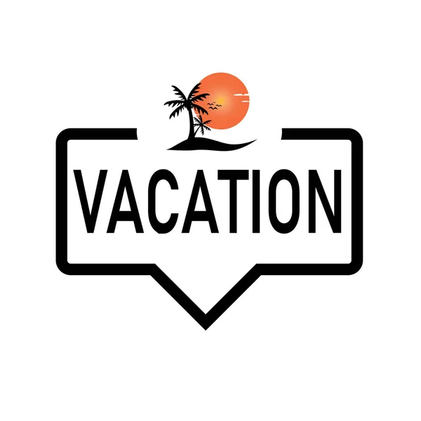 야자수 아이콘입니다. 여행 또는 휴가 기호입니다. 자연 환경 기호. — 스톡 벡터