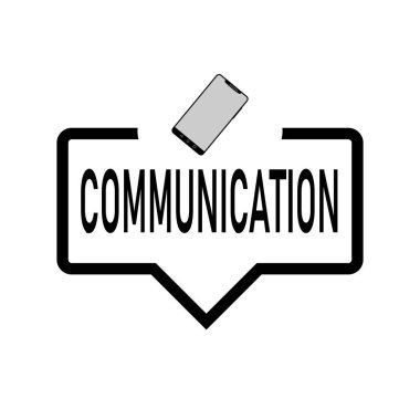 iletişim, Konuşma kabarcıkları simgesi düz simgesi. Tek yüksek kaliteli anahat sembolü