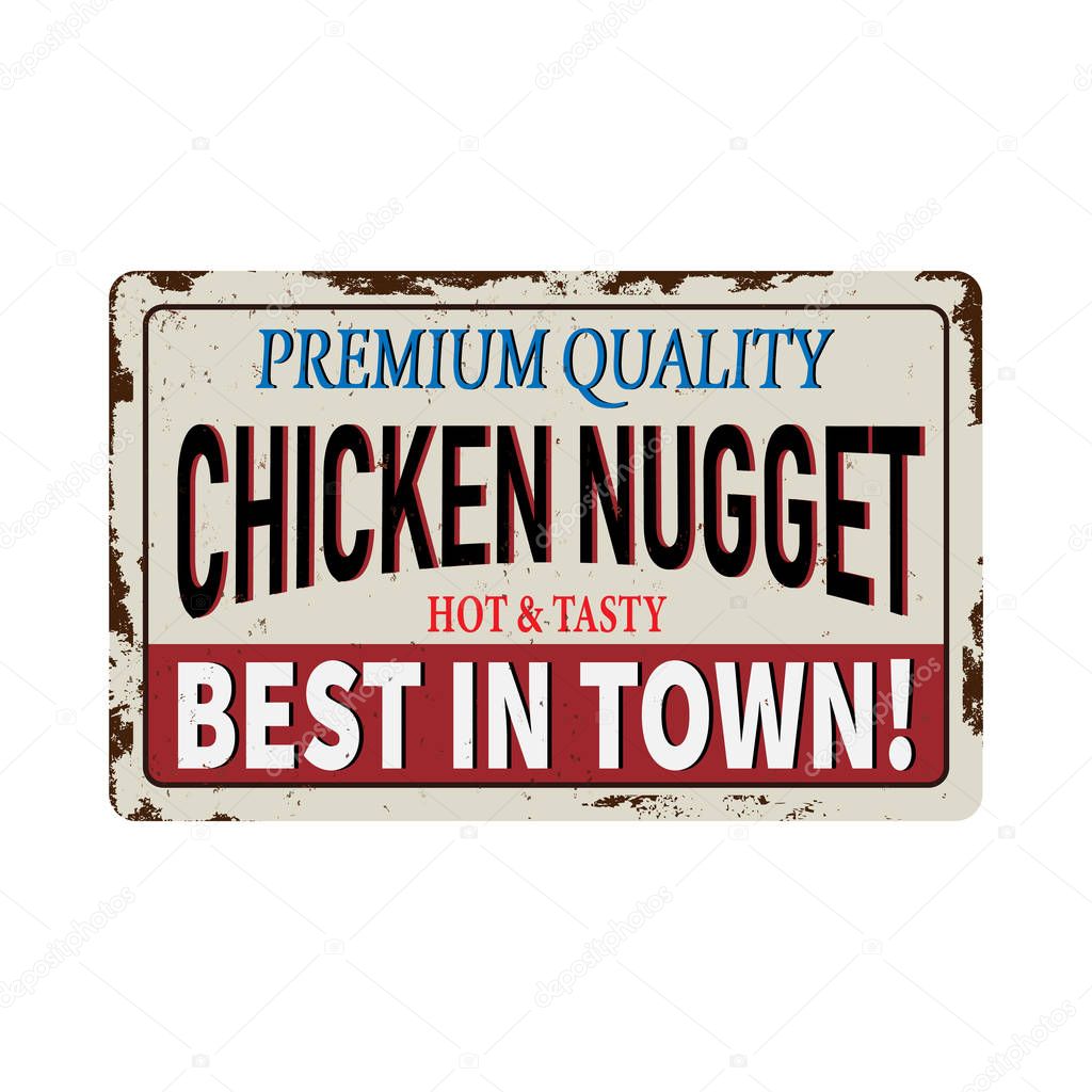 Vintage metal sign Vector EPS 10 - Grunge and rusty effects can be easily removed for a cleaner look.