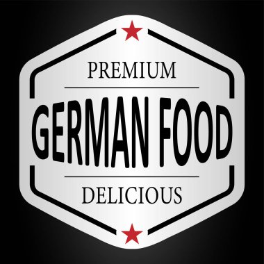 prim kalite lezzetli alman gıda kağıt rozeti logosu