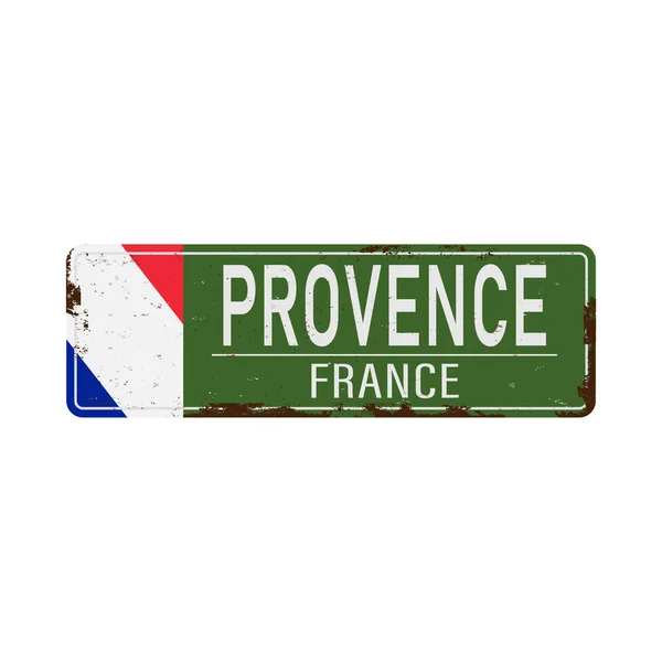 Provence-Alpes Côte d 'Azur, Frankrijk groen Vector Icon Design — Stockvector