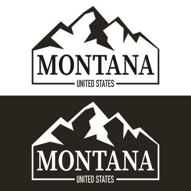 modern Montana USA State letterng logo vector illustration, Montana, USA clipart