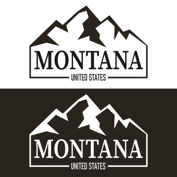 Modern Montana State harfleri logo vektör illüstrasyonu, Montana, ABD