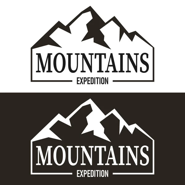 Template Mountain Logo definido para sua viagem — Vetor de Stock