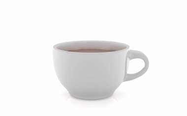 Kahve fincanı beyaz arka planda izole