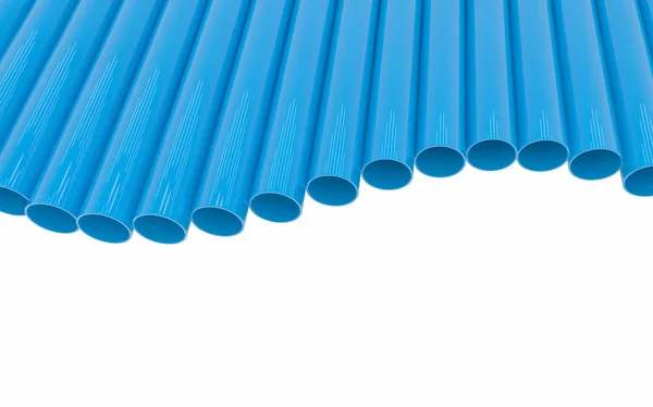 Tubes PVC pipes isolated on white background — Stock Photo, Image