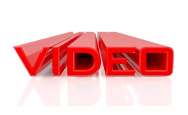 Beyaz arka plan 3d render 3d kelime