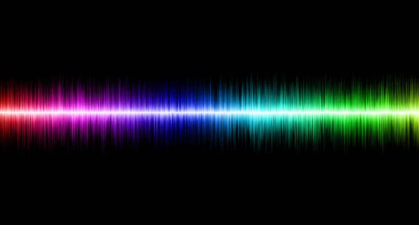 Abstract soundwave with Black Background illustration — Stock Photo, Image