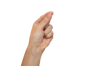 Kırpma yolu olan beyaz arkaplanda el ele tutuşan adam