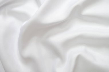Beyaz sadan kumaş doku arka plan