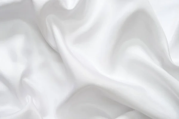 Wit satijn stof textuur achtergrond — Stockfoto