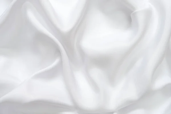 Fondo de textura de tela de satén blanco — Foto de Stock