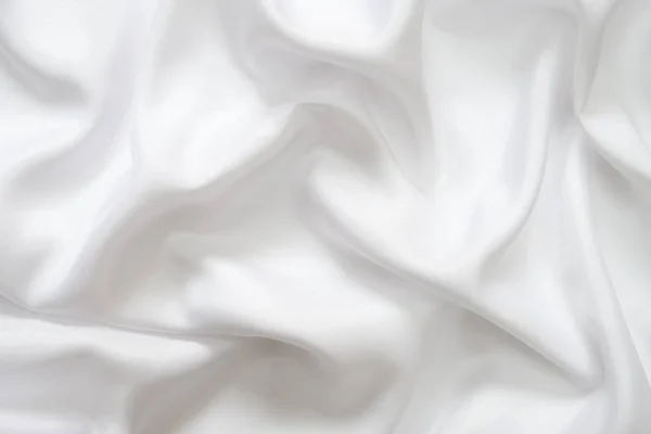 Wit satijn stof textuur achtergrond — Stockfoto