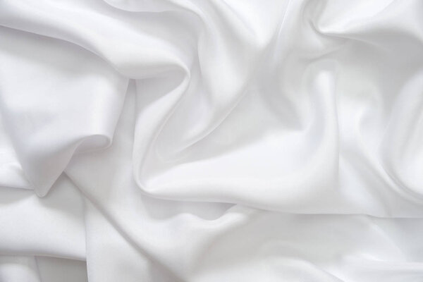 White satin fabric texture background