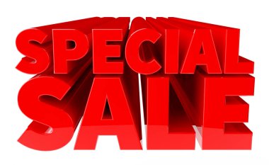 3d Özel Satış kelime 3d render