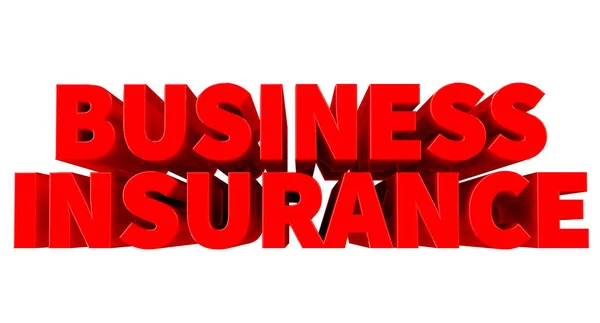 3D BUY BUSINESS INSURANCE на белом фоне 3D рендеринг — стоковое фото