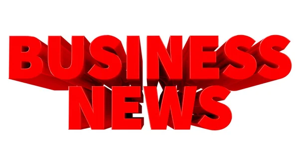 3D Business News Word på vit bakgrund 3D-rendering — Stockfoto