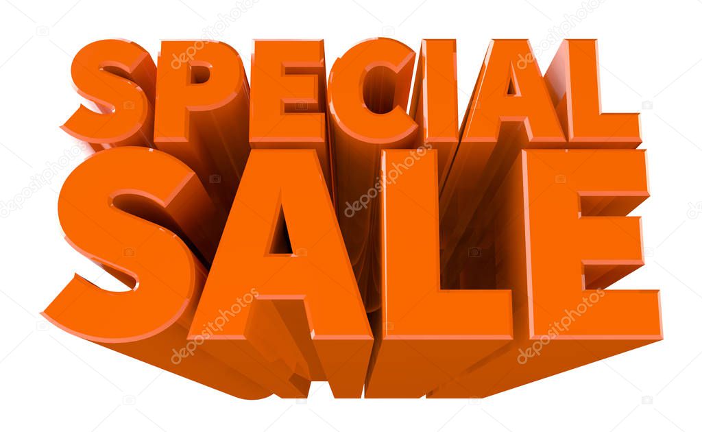 3D SPECIAL SALE word 3d rendering