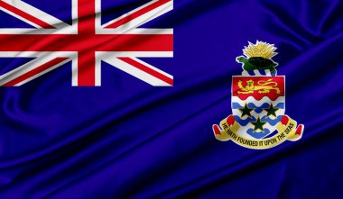 Cayman Adaları bayrak doku arka plan