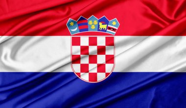 Hırvatistan bayrak doku arka plan
