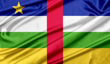 Orta Afrika Cumhuriyeti bayrağı doku arka plan