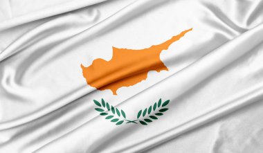 Kıbrıs bayrağı doku arka plan