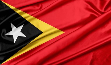 Doğu Timor bayrağı doku arka planı