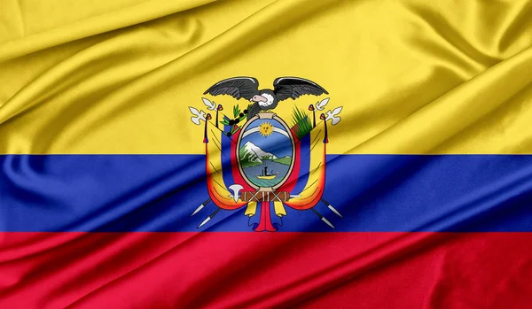 Ecuador flag texture background — Stock Photo, Image