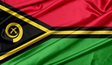 Vanuatu doku arka planı bayrağı