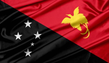 Papua Yeni Gine doku arka plan bayrağı