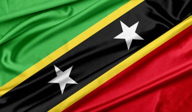 Saint Kitts bayrağı ve Nevis doku arka plan