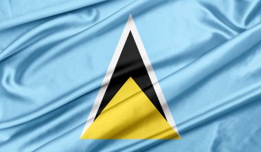 Saint Lucia doku arka plan bayrağı