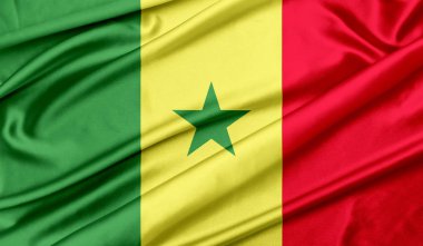 Bayrak Senegal doku arka plan