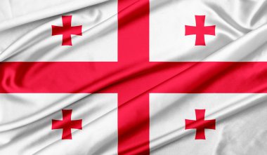 Gürcistan doku arka planı bayrağı