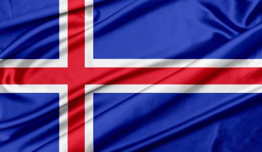 İzlanda doku arka planı bayrağı