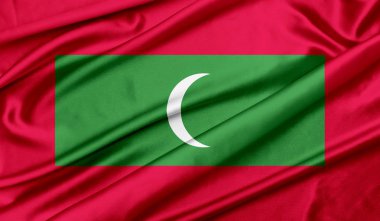 Bayrak Maldivler doku arka plan