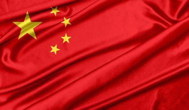 Çin bayrağı doku arka plan