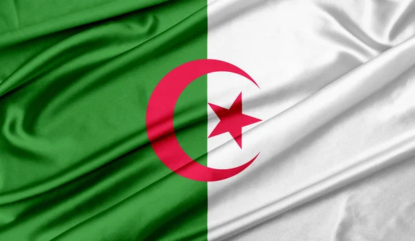 Bandera de Argelia textura fondo — Foto de Stock