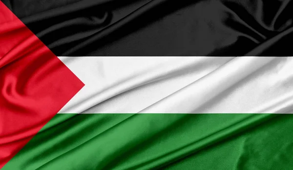 Bandera de Palestina textura fondo — Foto de Stock