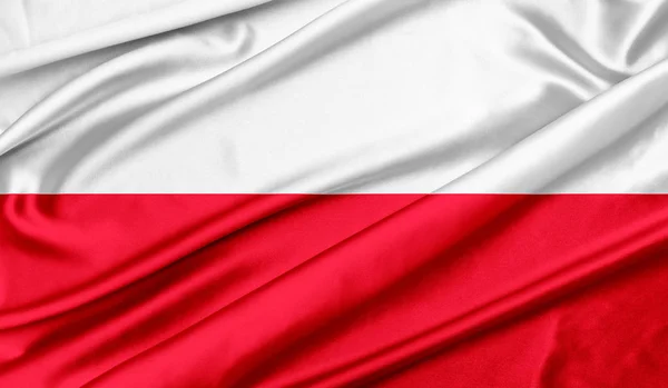 Flagg med bakgrunn fra polsk tekstur – stockfoto
