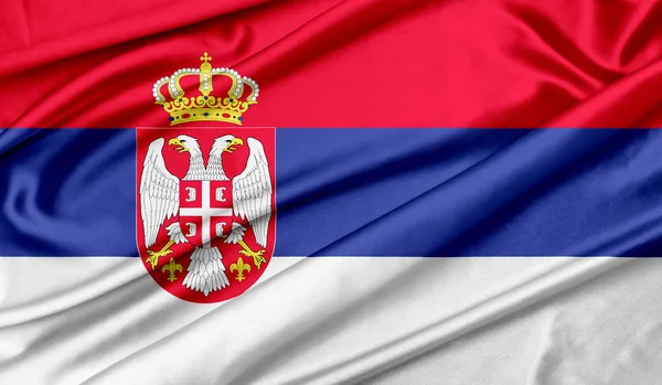 Flag of Serbia texture background