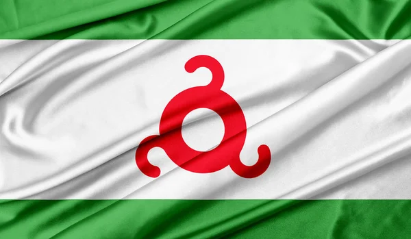 Bandeira de fundo textura Ingushetia — Fotografia de Stock