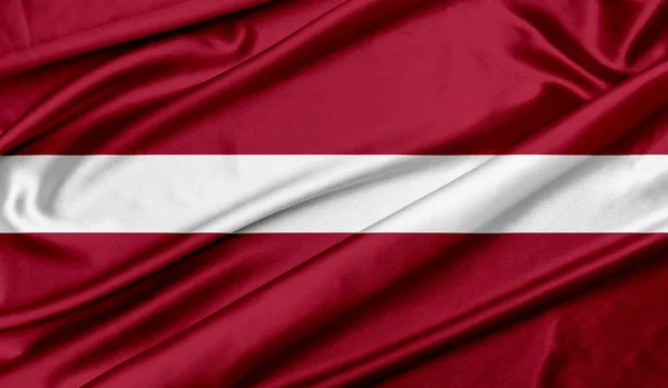 Letonya doku arka planı bayrağı — Stok fotoğraf