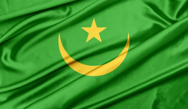 Bandera de Mauritania textura fondo — Foto de Stock