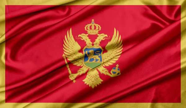 Bandeira de Montenegro textura fundo — Fotografia de Stock