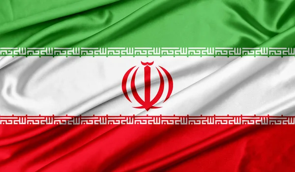 Bandera de Irán textura fondo — Foto de Stock