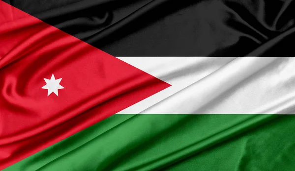 Jordania bandera textura fondo — Foto de Stock